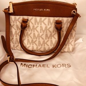 Michael Kors Signature Monogram Crossbody Purse